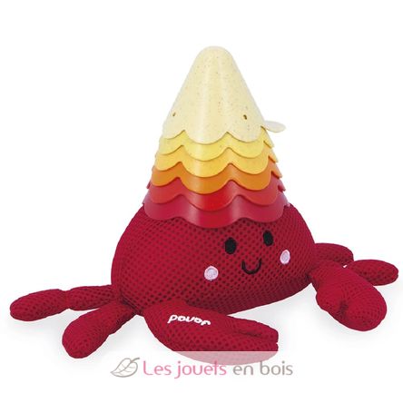 Jouet de bain Bernard et sa coquille J04734 Janod 1