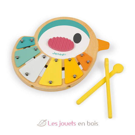 Instrument musique enfant Xylophone bébé 5 tons Bois Hape®