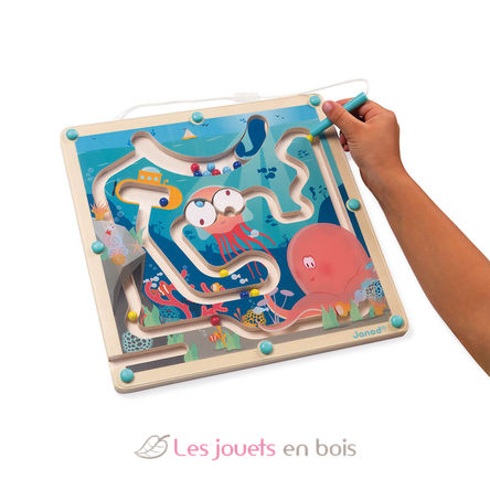 LABYRINTHE BILLES JEU EQUIL. EN BOIS