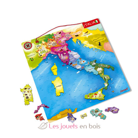 Puzzle carte d'Italie magnétique J05488 Janod 6