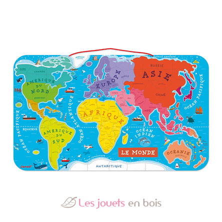 Puzzle Carte du Monde magnétique J05500 Janod 6