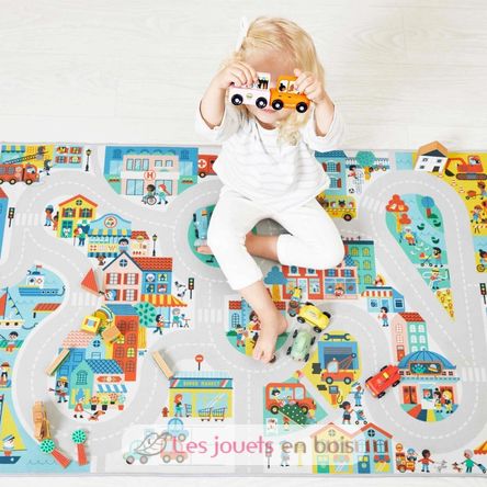 Tapis de jeu avec circuit Ville J05910 Janod 6