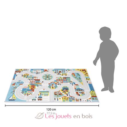 Tapis de jeu avec circuit Ville J05910 Janod 4