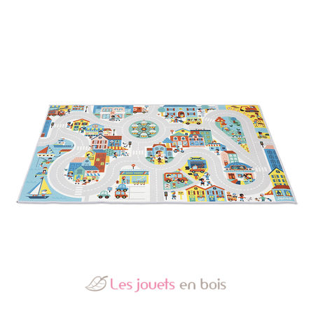 Tapis de jeu avec circuit Ville J05910 Janod 2