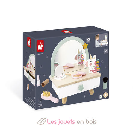 Coiffeuse de table en bois Licorne J06463 Janod 5