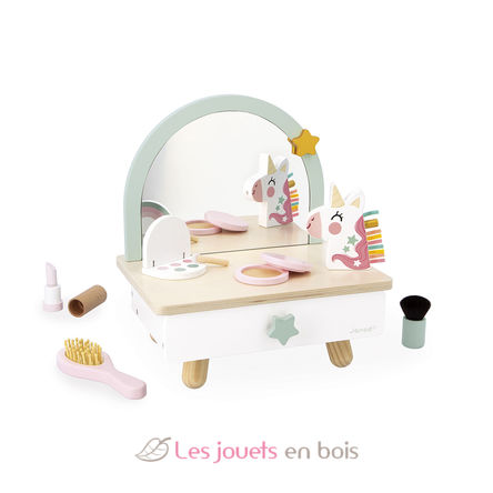 Coiffeuse de table en bois Licorne J06463 Janod 1