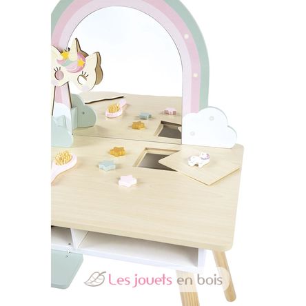 Coiffeuse en bois et accessoires Licorne J06464 Janod 2