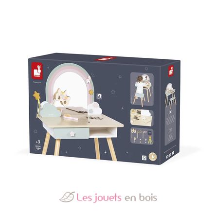 Coiffeuse en bois et accessoires Licorne J06464 Janod 6