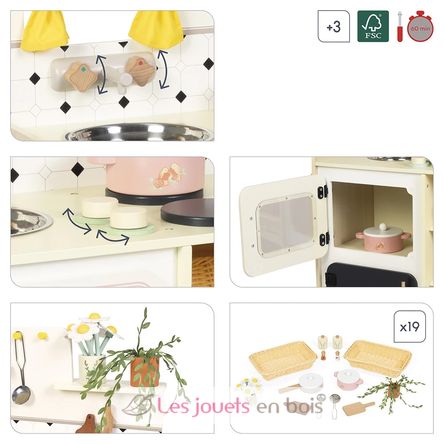 Grande cuisine en bois équipée J06642 Janod 5
