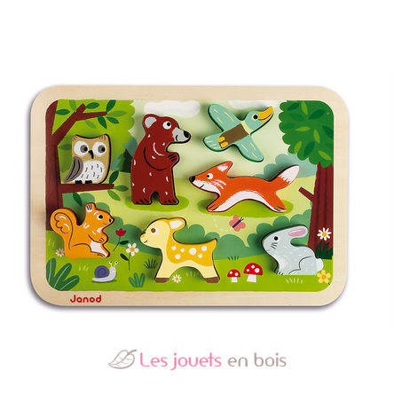 Puzzle 3D animaux de la forêt J07023-3281 Janod 1