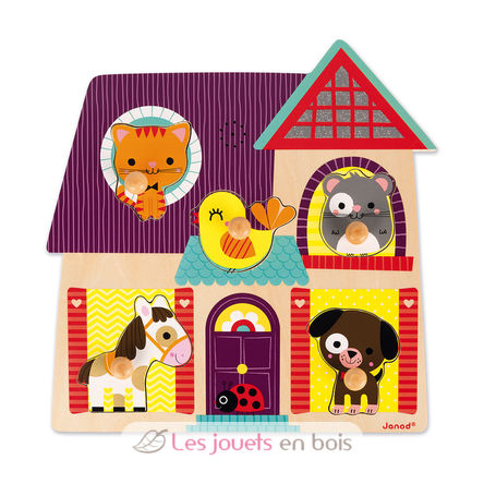 Puzzle sonore Mes Petits Compagnons J07078 Janod 3