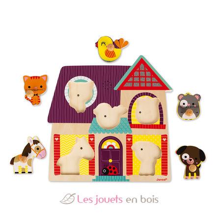 Puzzle sonore Mes Petits Compagnons J07078 Janod 6