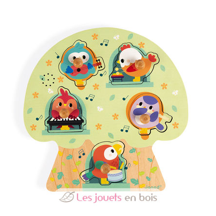 Puzzle sonore Les Oiseaux en Fête J07092 Janod 2