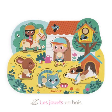 Puzzle en bois Campagne J07107 Janod 1