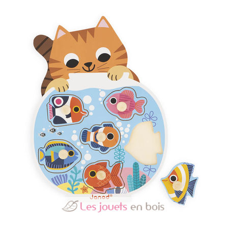 Puzzle en bois Aquarium J07109 Janod 1