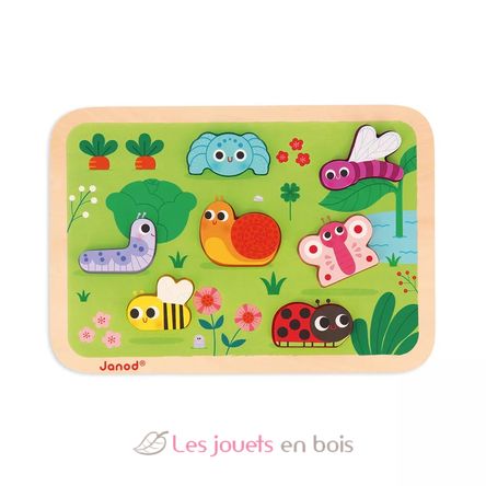 Chunky puzzle en bois Jardin J07120 Janod 1