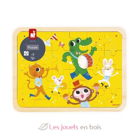Puzzle en bois C'est la fête 24 pièces J07125 Janod 3