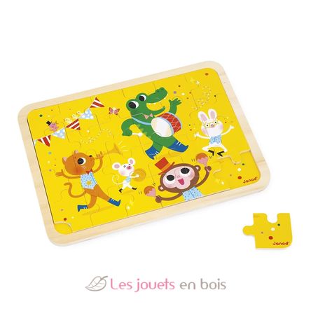 Puzzle en bois C'est la fête 24 pièces J07125 Janod 1