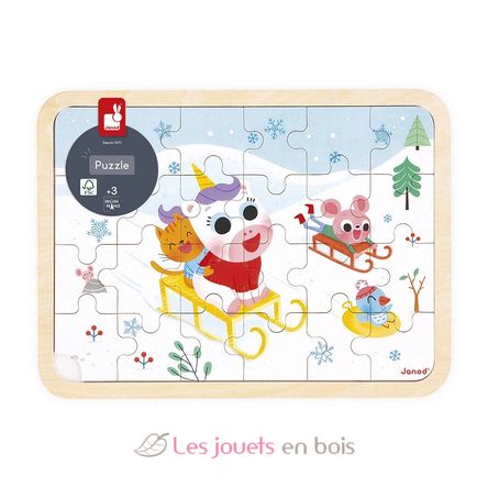 Puzzle en bois A la montagne 24 pièces J07127 Janod 3