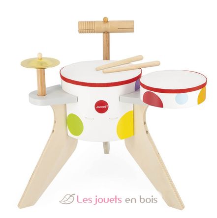 Set Musical 4 Instruments en Bois Confetti - Instrument de Musique Enfant -  Jouet d'Imitation et d
