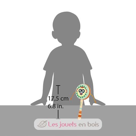 Tambour à mains Singe Gioia J07660 Janod 2
