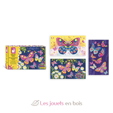 Coffret créatif Sables fluo Papillons J07991 Janod 8