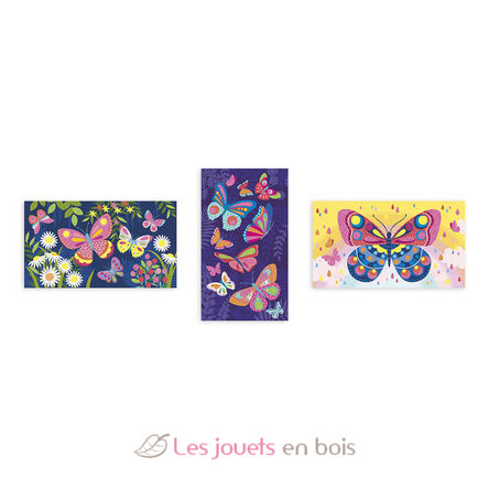 Coffret créatif Sables fluo Papillons J07991 Janod 3