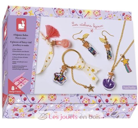 Coffret 4 bijoux fioles de fées à créer J07994 Janod 1