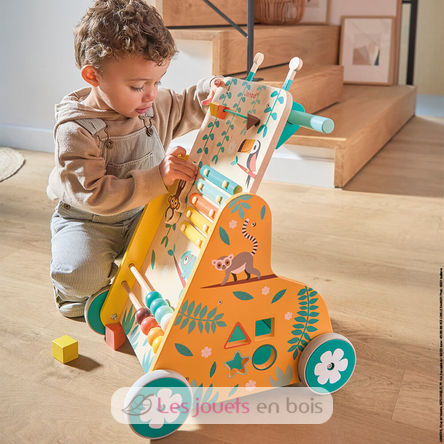 Le trotteur multi-activités en bois, Tender Leaf Toys, Jouets et peluches, Enfants