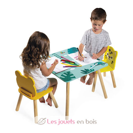 Table et chaises enfant Tropik J08273 Janod 2