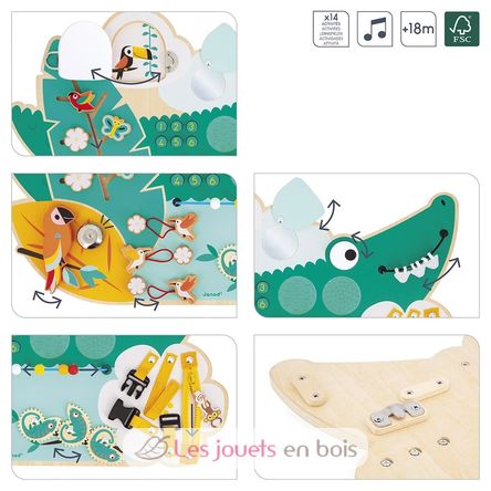 Busy-board Crocodile Tropik J08280 Janod 2