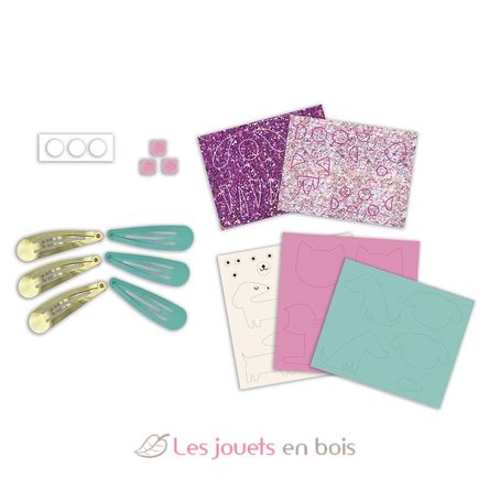6 barrettes pailletées Little Pets à créer J09181 Janod 3