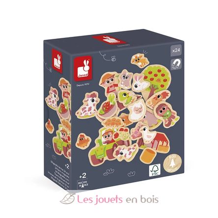 Magnets Ferme 24 pièces J09639 Janod 3