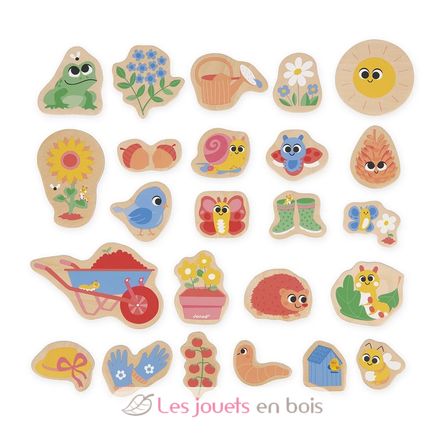 Magnets Jardin 24 pièces J09646 Janod 2
