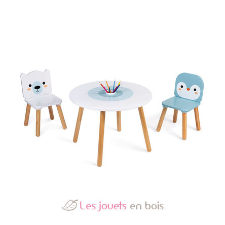 Table et 2 chaises Banquise J09650 Janod 3