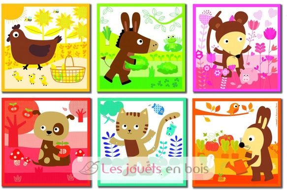 Cubes Color Animal J02802-5293 Janod 2