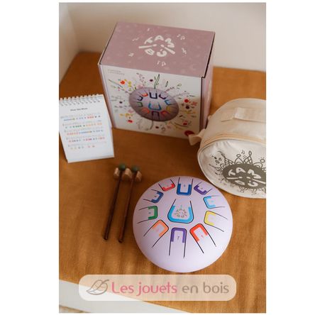 Tongue Drum 11 notes violet JCTMB08E Tambú 5