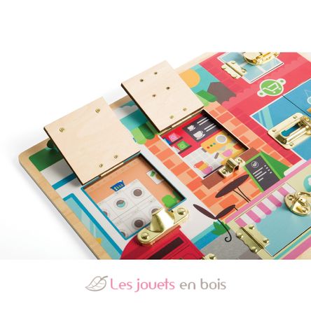 Jeu d'activités loquets et serrures BJ35045 Bigjigs Toys 4