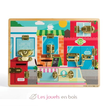Jeu d'activités loquets et serrures BJ35045 Bigjigs Toys 1