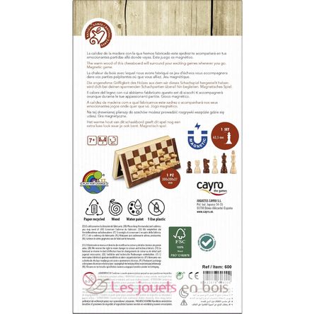 Jeu d'échecs magnétiques CA600 Cayro 4
