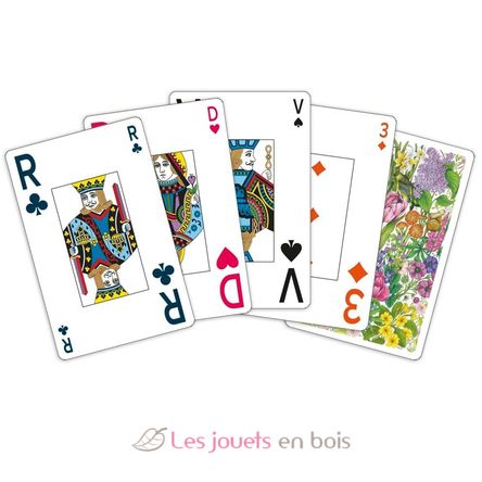 Jeu de 54 cartes Fleurs de printemps SS-1300 Sentosphère 2