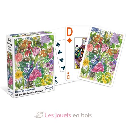 Jeu de 54 cartes Fleurs de printemps SS-1300 Sentosphère 1