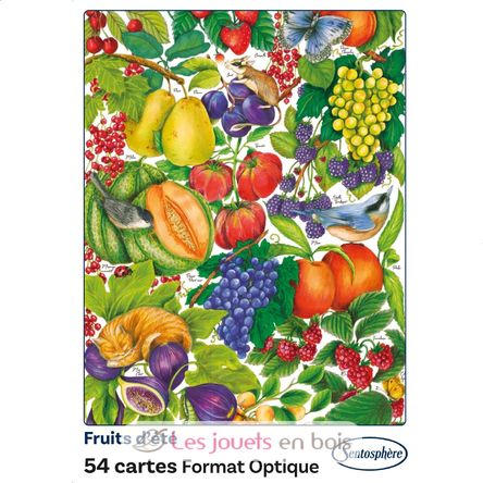 Jeu de 54 cartes Fruits d'été SS-1301 Sentosphère 4