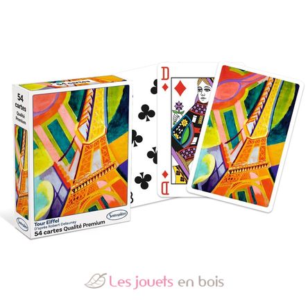Jeu de 54 cartes Tour Eiffel SS-1255 Sentosphère 1