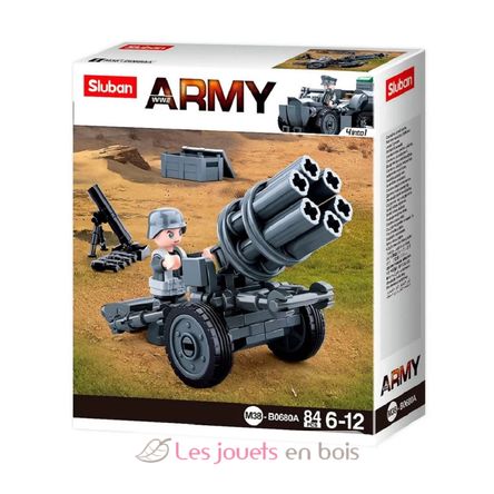 Army WWII - Canon anti-aérien allemand SL-M38-B0680A Sluban 1