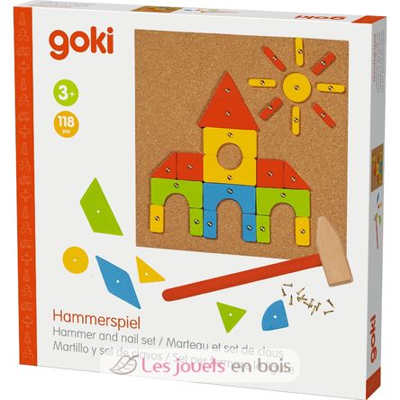 Jeu de clous et marteau GK58578 Goki 1