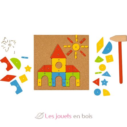 Jeu de clous et marteau GK58578 Goki 2