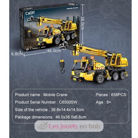 Camion grue 658 pièces C65005W CaDA 3