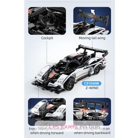 Voiture de sport RC Supercar 457 pièces C51054W CaDA 6