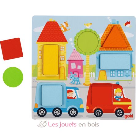Jeu de dés couleurs et formes GK56760 Goki 3